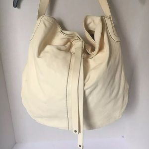 GAP 100% Lambskin Leather Bag Cream